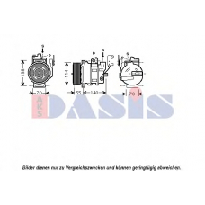 851646N AKS DASIS Компрессор, кондиционер