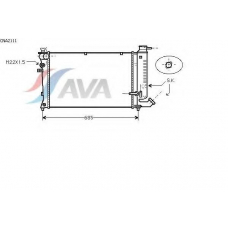 CNA2111 AVA Радиатор, охлаждение двигателя