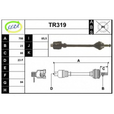 TR319 SERA Приводной вал