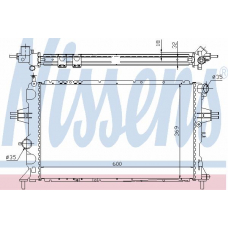 63006A NISSENS Радиатор, охлаждение двигателя