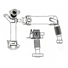 48001 NRF Радиатор, рециркуляция ОГ