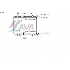 PE2300 AVA Радиатор, охлаждение двигателя