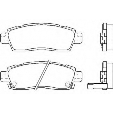 2444501 TEXTAR Комплект тормозных колодок, дисковый тормоз