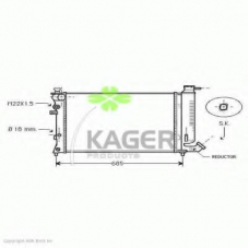 31-2797 KAGER Радиатор, охлаждение двигателя
