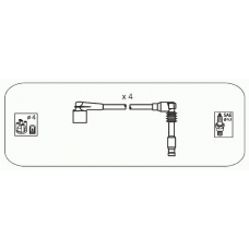 D16S JANMOR Комплект проводов зажигания