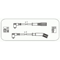FAS22 JANMOR Комплект проводов зажигания