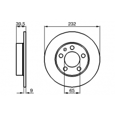 0 986 478 868 BOSCH Тормозной диск