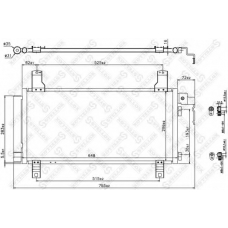 10-45119-SX STELLOX Конденсатор, кондиционер