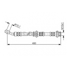 1 987 476 802 BOSCH Тормозной шланг