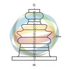 21-990174 ODM-MULTIPARTS Комплект пылника, приводной вал