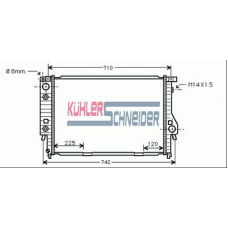 1409001 KUHLER SCHNEIDER Радиатор, охлаждение двигател