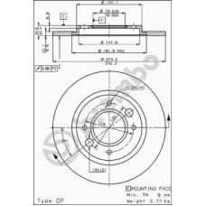 08.2467.10 BREMBO Тормозной диск