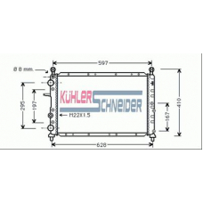 1707001 KUHLER SCHNEIDER Радиатор, охлаждение двигател