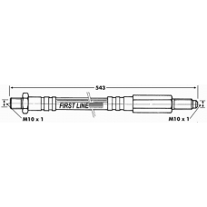 FBH6402 FIRST LINE Тормозной шланг