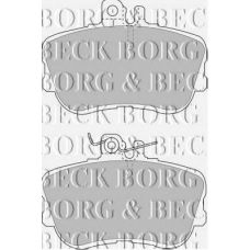BBP1388 BORG & BECK Комплект тормозных колодок, дисковый тормоз