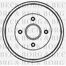 BBR7087 BORG & BECK Тормозной барабан