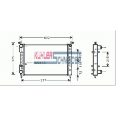 1715601 KUHLER SCHNEIDER Радиатор, охлаждение двигател