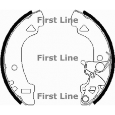 FBS117 FIRST LINE Комплект тормозных колодок