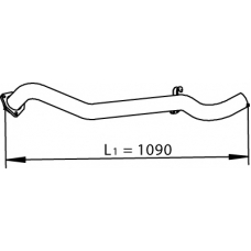 74507 DINEX Труба выхлопного газа
