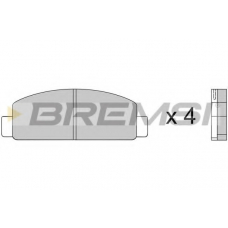 BP2218 BREMSI Комплект тормозных колодок, дисковый тормоз