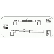 VL12 JANMOR Комплект проводов зажигания