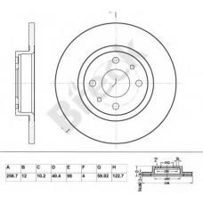 BR 045 SA100 BRECK Тормозной диск
