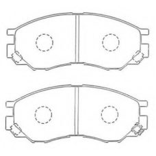 ASN-255 AISIN Комплект тормозных колодок, дисковый тормоз