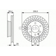 0 986 479 R78 BOSCH Тормозной диск