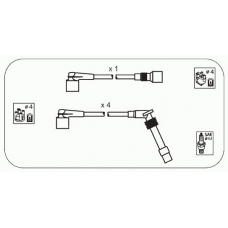 ODS229 JANMOR Комплект проводов зажигания