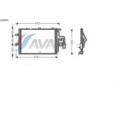 OLA5309 AVA Конденсатор, кондиционер
