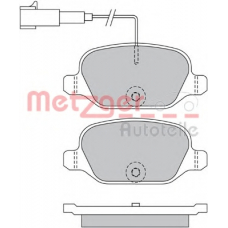 1170500 METZGER Комплект тормозных колодок, дисковый тормоз