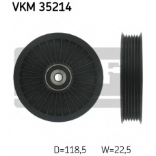 VKM 35214 SKF Паразитный / ведущий ролик, поликлиновой ремень