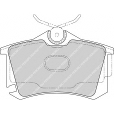 FD7160A NECTO Комплект тормозных колодок, дисковый тормоз