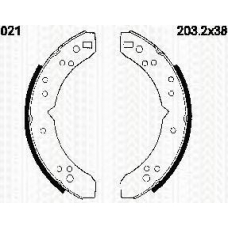 8100 41497 TRISCAN Комплект тормозных колодок