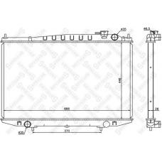 10-26584-SX STELLOX Радиатор, охлаждение двигателя