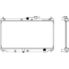 2211-1007 SAKURA  Automotive Радиатор, охлаждение двигателя