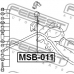 MSB-011 FEBEST Опора, стабилизатор