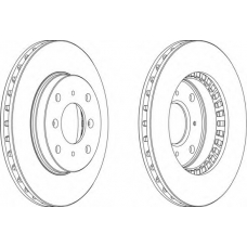 DDF511-1 FERODO Тормозной диск