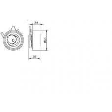 TKR 9110 TIMKEN Паразитный / ведущий ролик, зубчатый ремень