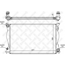 10-25508-SX STELLOX Радиатор, охлаждение двигателя