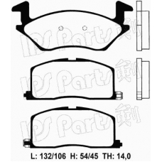 IBD-1284 IPS Parts Комплект тормозных колодок, дисковый тормоз
