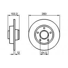 0 986 479 144 BOSCH Тормозной диск