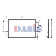 482300N AKS DASIS Конденсатор, кондиционер