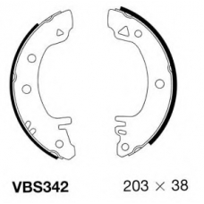 VBS342 MOTAQUIP Комплект тормозных колодок
