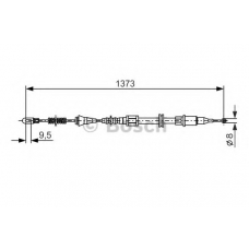 1 987 477 309 BOSCH Трос, стояночная тормозная система