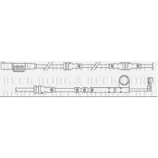 BWL3116 BORG & BECK Сигнализатор, износ тормозных колодок