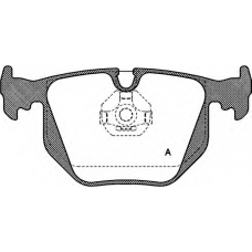 BPA0381.00 OPEN PARTS Комплект тормозных колодок, дисковый тормоз