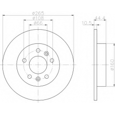 8DD 355 103-531 HELLA Тормозной диск