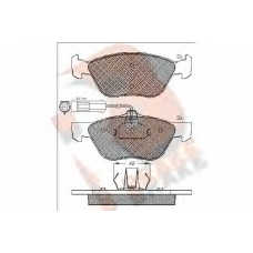 RB1125 R BRAKE Комплект тормозных колодок, дисковый тормоз