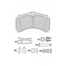 FCV4418PTS FERODO Комплект тормозных колодок, дисковый тормоз